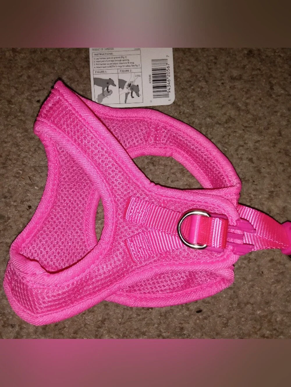 New Pink Dog Harness